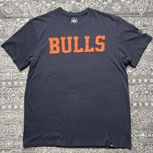 Durham Bulls '47 T-Shirt Men’s Large Blue Appliqué Minor League Baseball AAA